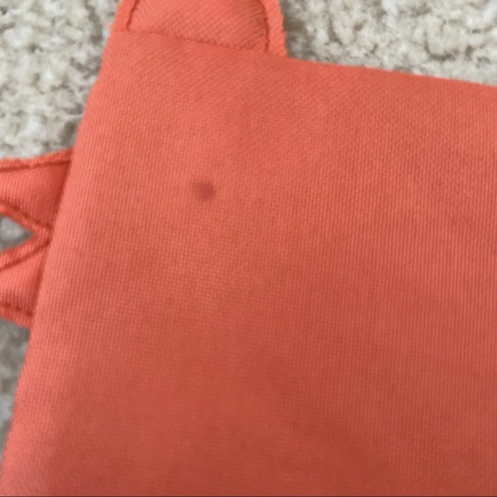 Old Navy 5.5” x 8.5” Orange Fox Zip up Pencil Pouch